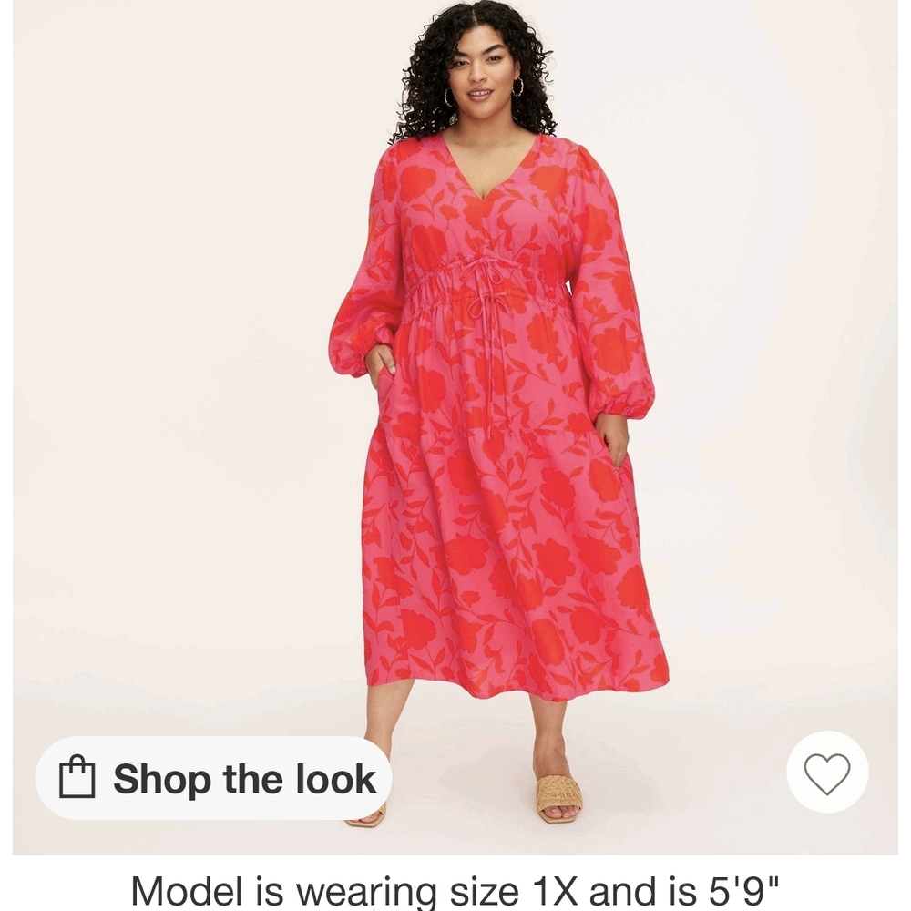 Kate Spade Pink and Red Floral Dress